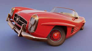 3D mercedes-benz 300 sl 1957
