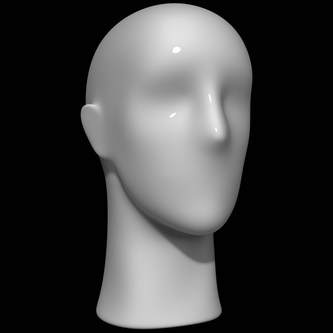 Mannequin Head 3D model