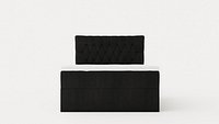 Boxy Box Bed 140x200 Cm Svart