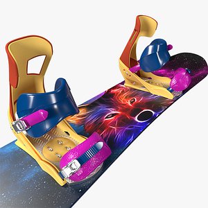 3D Snowboard Model 3D model