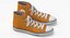 Basketball Shoes Orange 3D