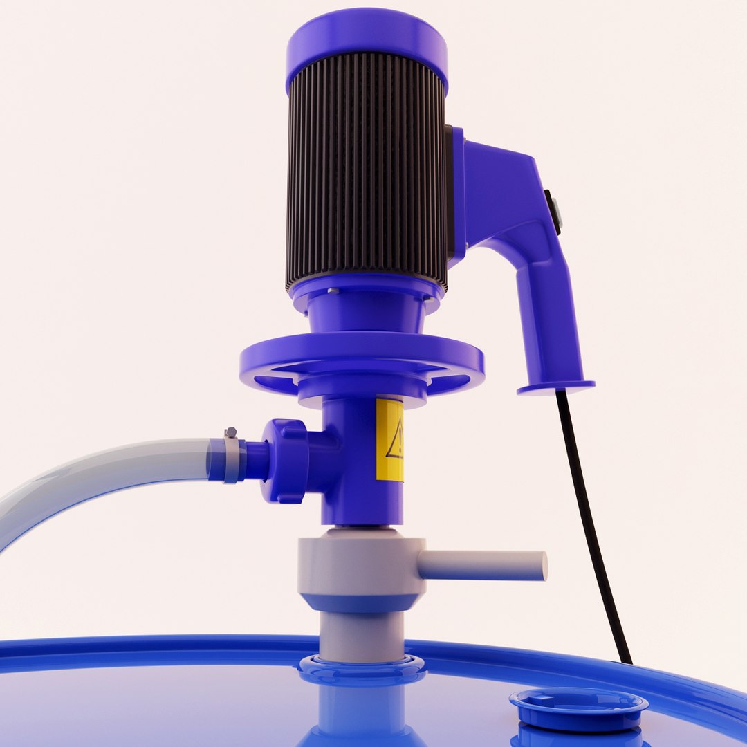 3dsmax Metal Barrel Pump Mixer