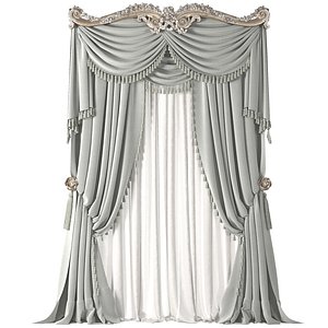 3D classical curtain model