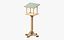 Garden Bird Feeding Station with Finished Roof and Braced Base