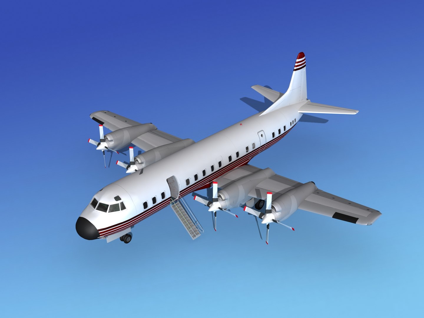 3d Propellers Electra Lockheed Model