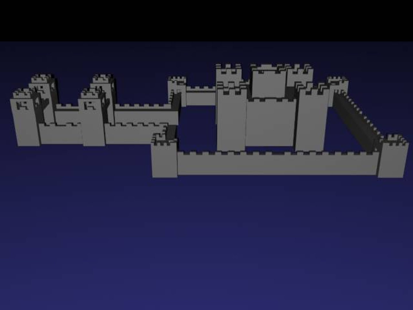 3d Model Castle Level