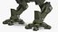 Massive Walking Mech Green Old