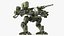 Massive Walking Mech Green Old
