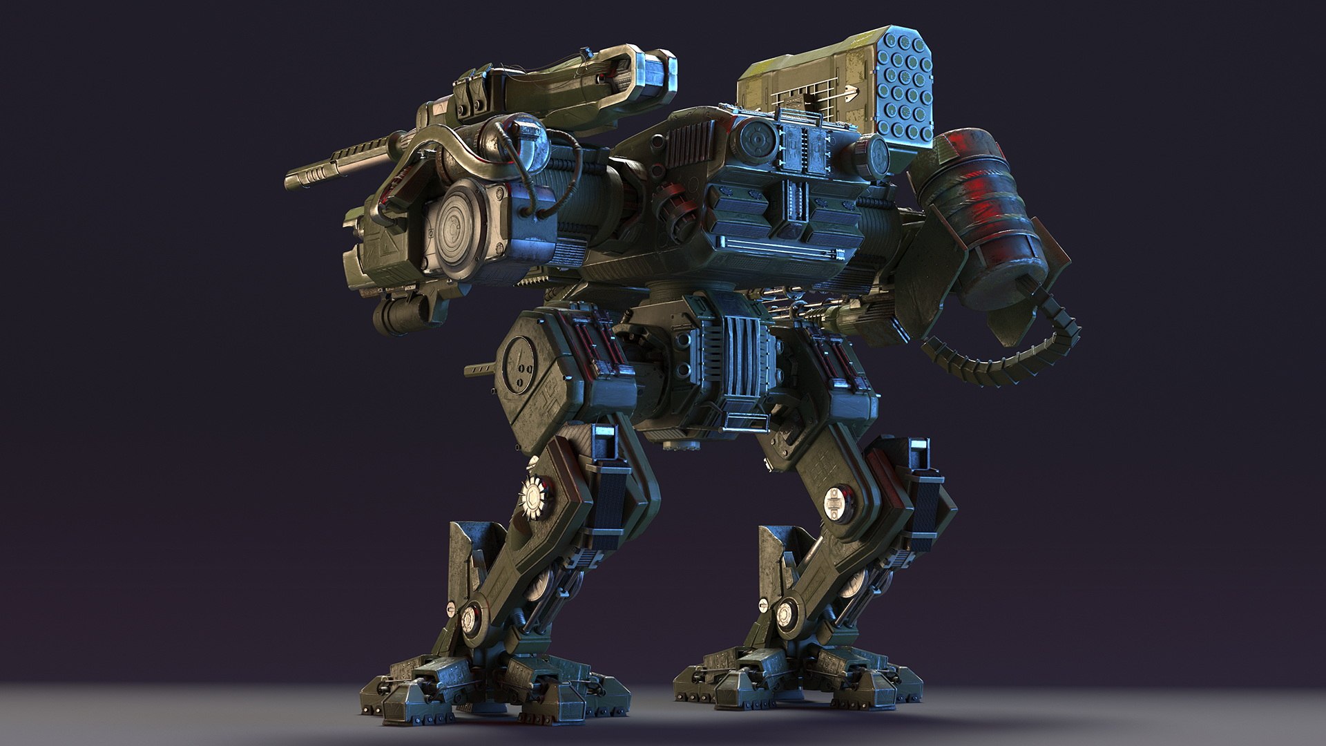 3D Massive Walking Mech Green Old https://p.turbosquid.com/ts-thumb/sQ/DJoyzt/OX/massivewalkingmechgreenoldvray3dmodel009/jpg/1701959080/1920x1080/fit_q87/e25ba80c4a0be717fe9e42f4b6be7d2bd8fe81ea/massivewalkingmechgreenoldvray3dmodel009.jpg