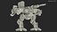 Massive Walking Mech Green Old