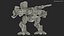 Massive Walking Mech Green Old
