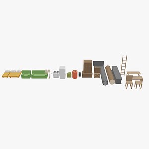 3D Low-poly furniture pack
