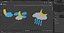 Meteorology Symbols with Moon Set