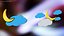 Meteorology Symbols with Moon Set
