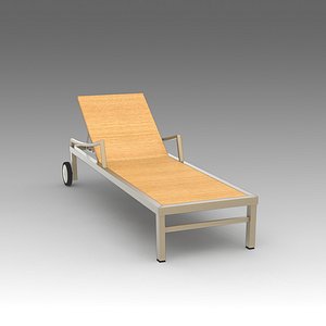 3d model of deckchair deck