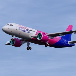 wizzair a320neo 3D model