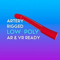 3D Artery w Cells LOW-POLY