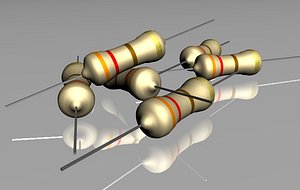resistance electronic 3d model