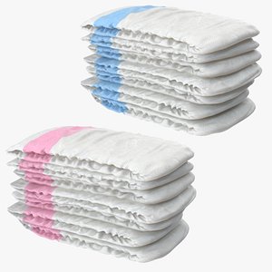 3d diaper model