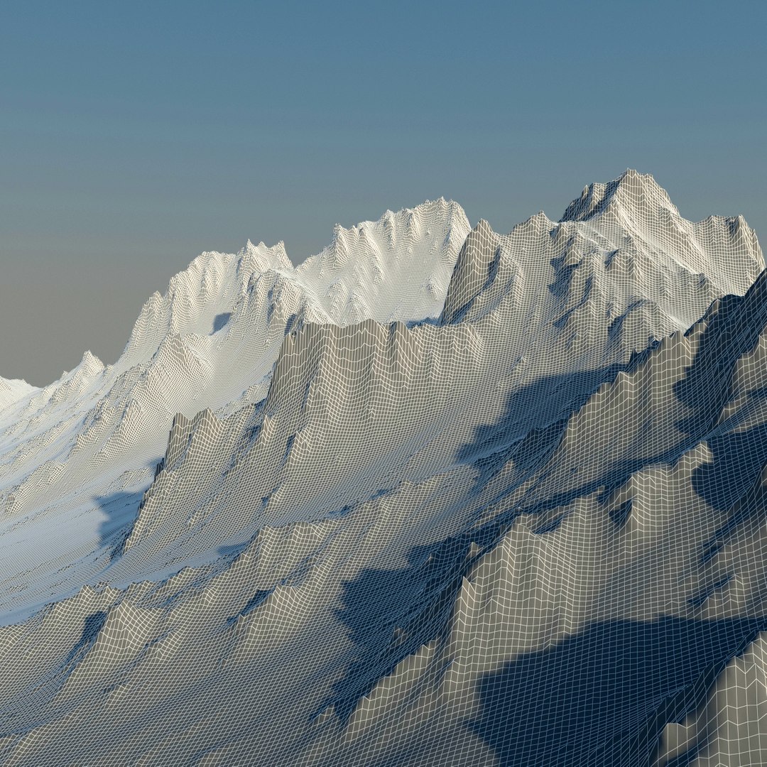 Mountain terrain 3D model - TurboSquid 1451230