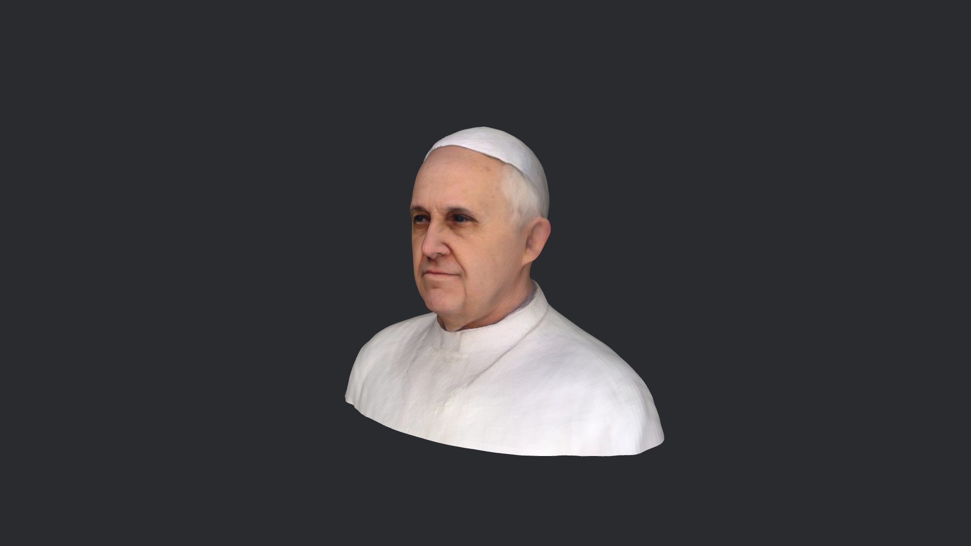 3D Pope Francis- Realistic Bust Head Ready 3d Model Model - TurboSquid ...