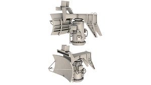 Military Ship Radar 3D model