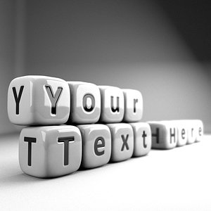 3d model letter dice