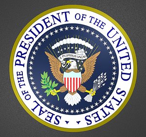 united states seal president 3d model
