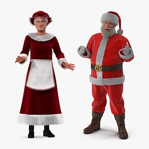 mr claus rigged 3D model