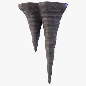 Cave Stalagmites 22 PBR 3D model