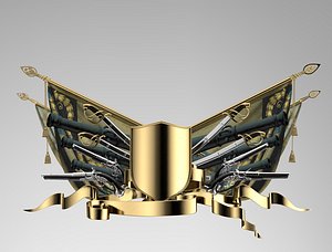 coat arm 3d 3ds