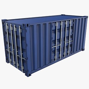 20ft Side Door Container - Blue