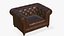Chesterfield Realistisches Ledersofa Einzel- und Doppelsofa