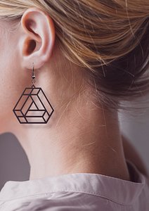 earrings pendant impossible shapes 3D model