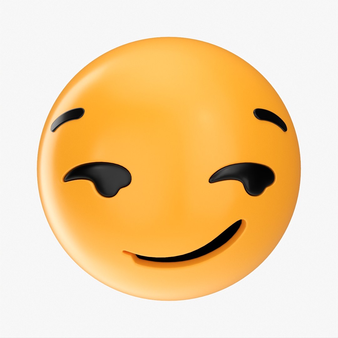 3D Emoji 014 Smirking model - TurboSquid 1817595