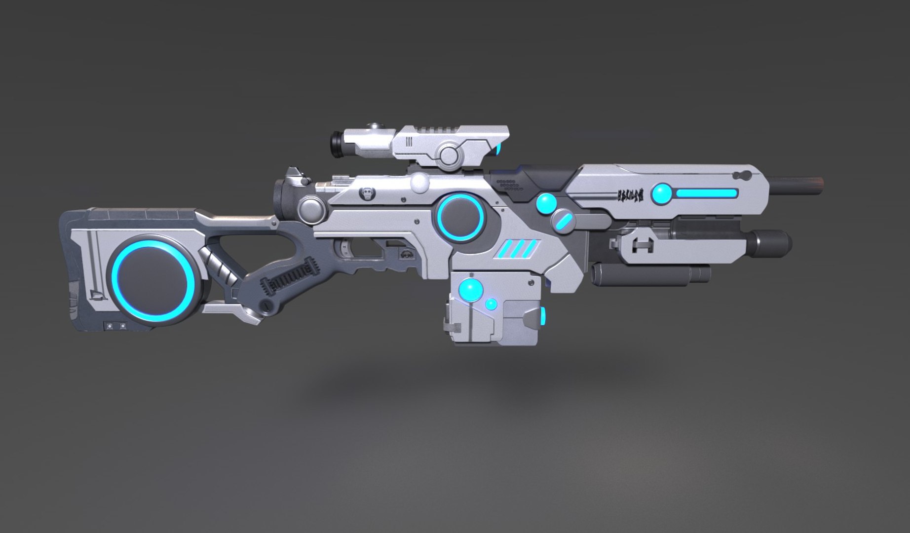 Sci-fi Weapon Fbx