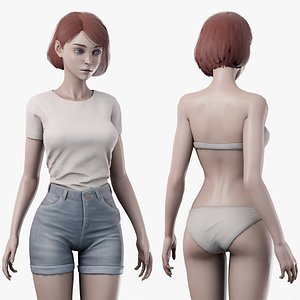 Girl Ani 3D model