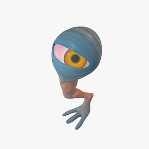 creature cyclop character rig 3D