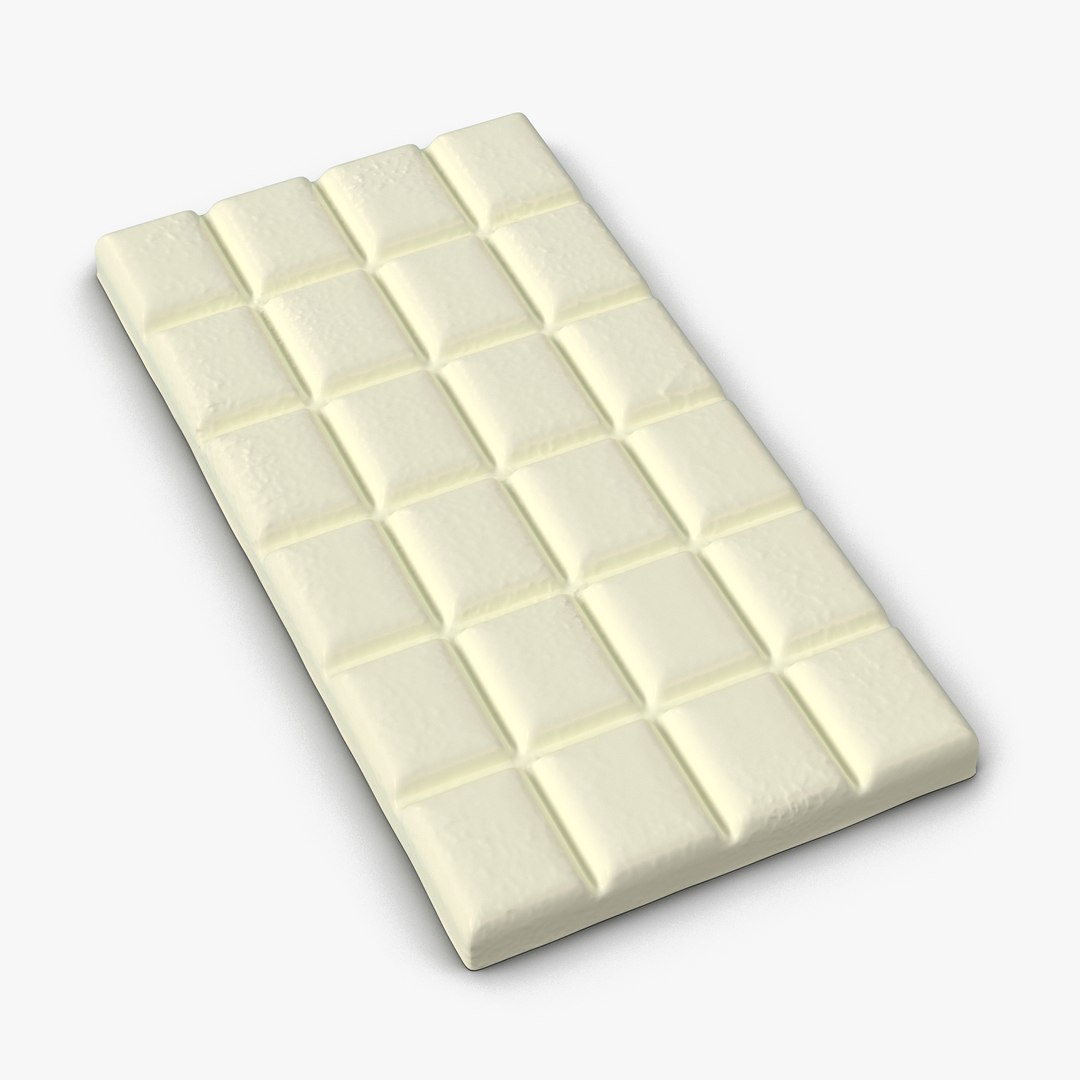 White Chocolate Bar 2 3D model preview