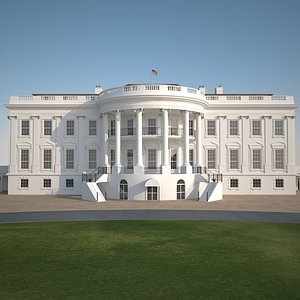 3d model white house u