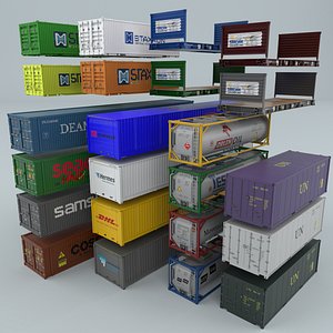 Containers Collection 3D model