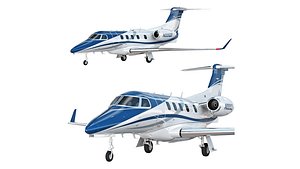 3D Embraer Phenom 300 aircraft