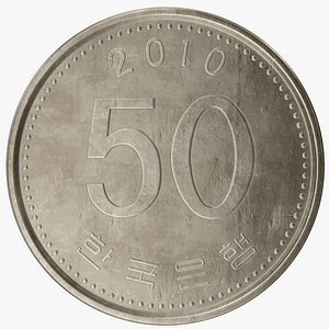 3D south korea 50 won