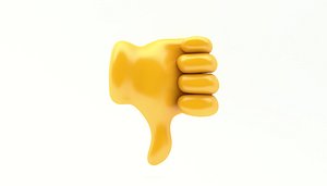 3D emoji hand gesture model