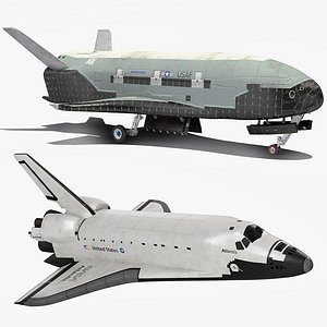Space Shuttles Rigged for Maya Collection