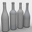 blender white wine bottle 3D