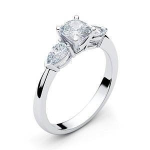 3D model print ring stones