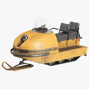 3D Snowmobile Buran model