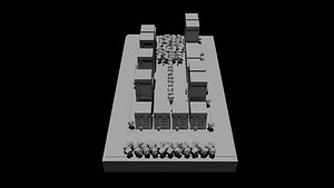 3D model City Block View of the future