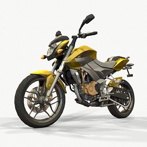 Bajaj Pulsar ns200 Low Poly Model